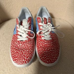 2019 Team Classic SB 'Red Elephant Print' AH3360 101 White/Red Size 9.5